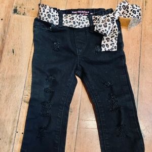 Distressed toddler jeans